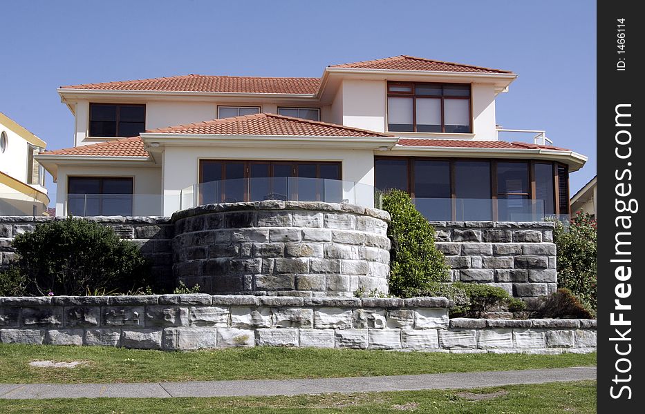 Mansion, Villa With Clear Blue Sky Background, Sydney, Australia