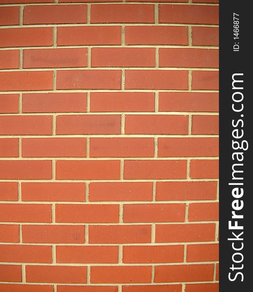 Wall background made from standard red bricks. Wall background made from standard red bricks