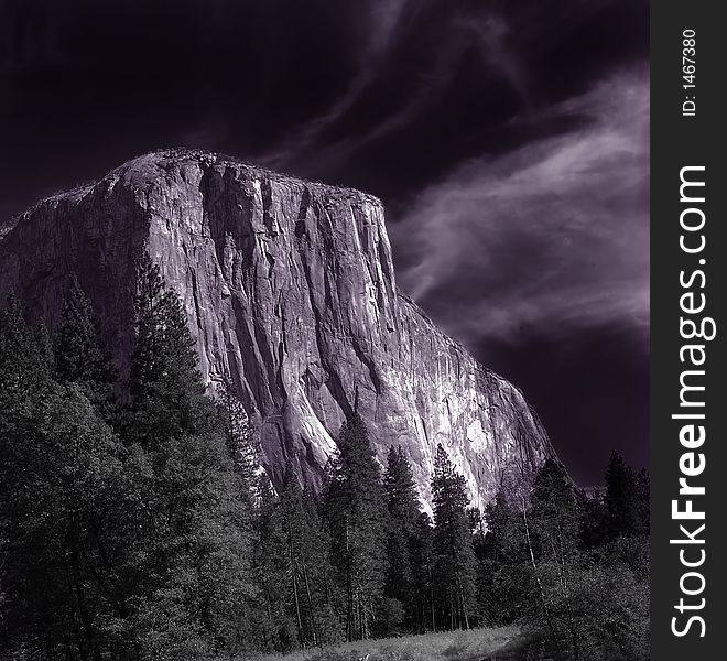 The Power of El Capitan in Yosemite Valley, Toned