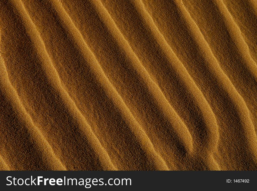 Patterns in the sand at the dunes. Patterns in the sand at the dunes