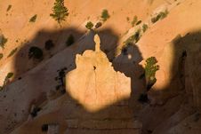 Stone Formation In Bryce Canyon In Morning Light Royalty Free Stock Photo