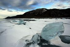 Baikal Ice Stock Images