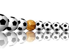 Soccer Balls In Row Stock Image Soccer Balls In Row Stock Image