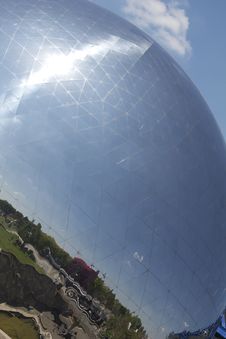 Geodesic Dome, Parc De La Villette, Paris Royalty Free Stock Image