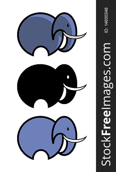 Simple elephant design - drawn using only ellipses.
Three versions - shadowed, solid black and simple shapes. Simple elephant design - drawn using only ellipses.
Three versions - shadowed, solid black and simple shapes.