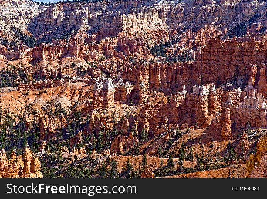 Bryce Canyon With Stone Formation