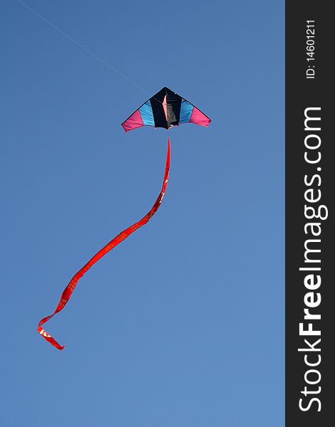 Chinese kite in the blue sky. Chinese kite in the blue sky