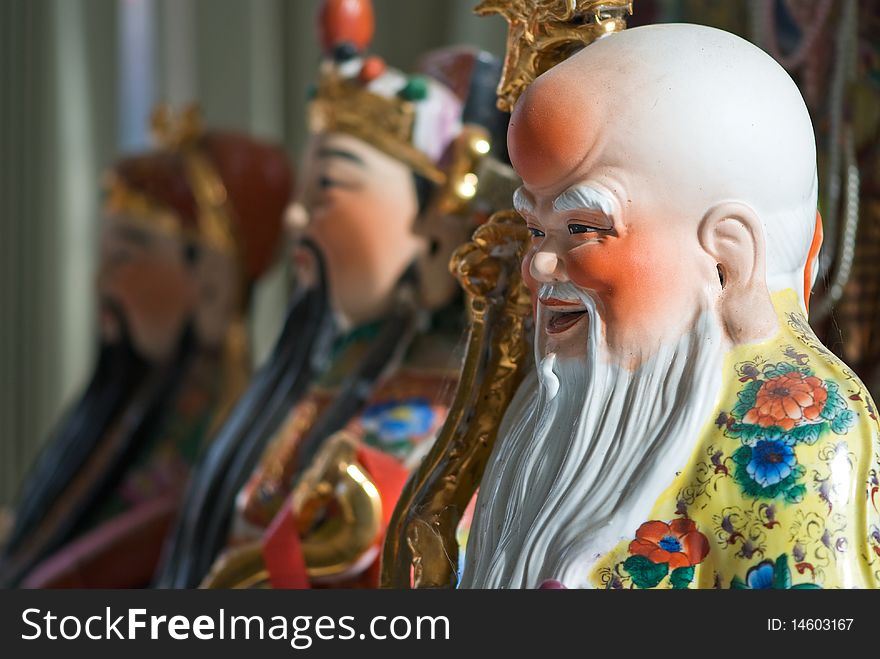 Statue guardian in chinese temple