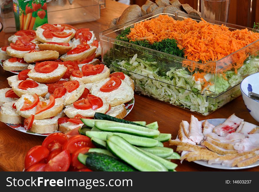 Sandwiches with salads healthy delicious food