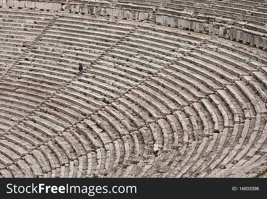The theater at Epidaurus Archeological Site in Greece. The theater at Epidaurus Archeological Site in Greece.