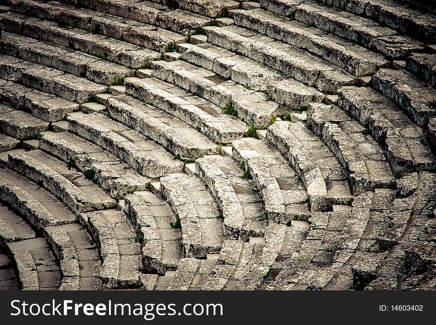 The theater at Epidaurus Archeological Site in Greece. The theater at Epidaurus Archeological Site in Greece.