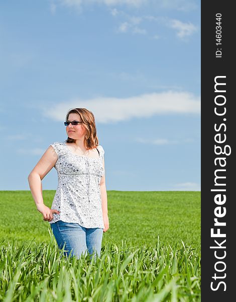 Woman enjoying a day outdoor