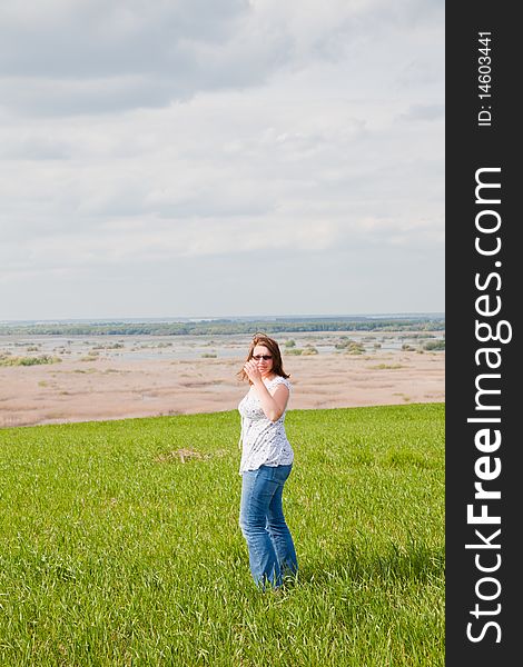 Woman Enjoying A Day Outdoor