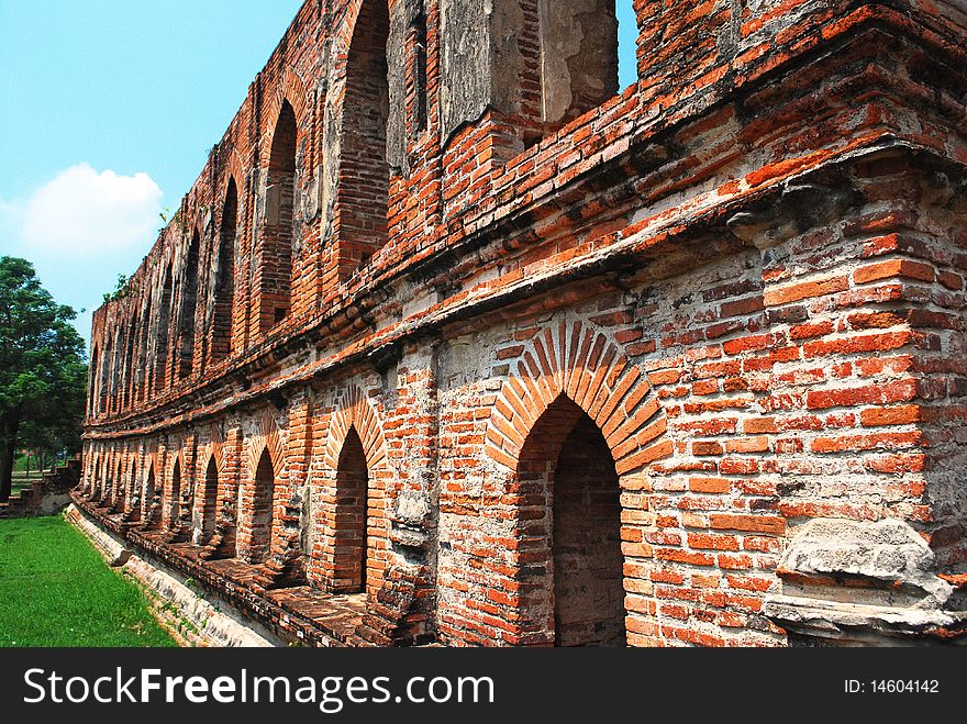 Wall of old palace.