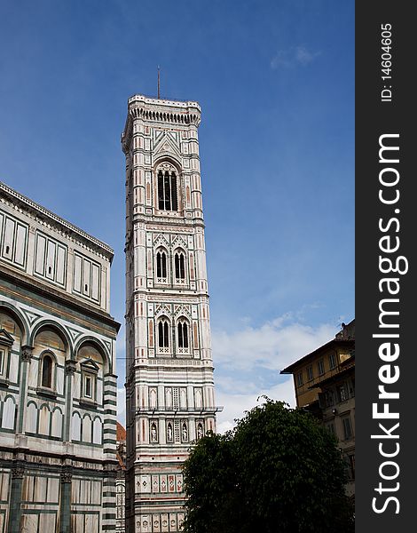 The dome of Florence. santa maria
del fiore and campanile of Giotto