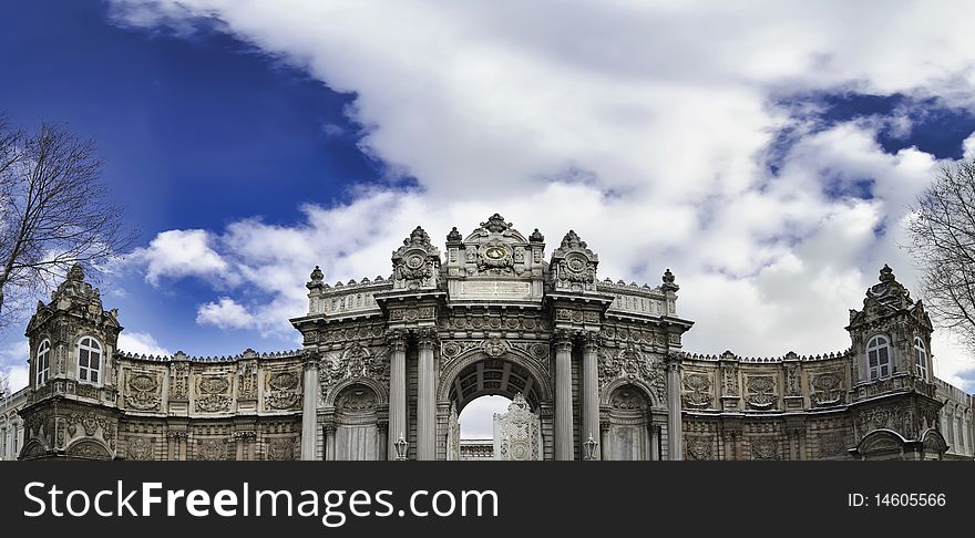 Turkey, Istanbul, Beylerbeyi Palace, view of the entrance