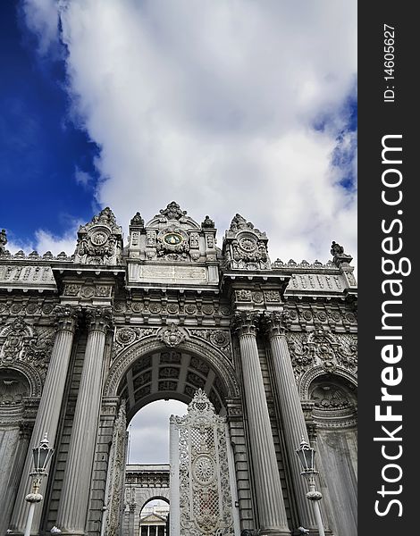 Turkey, Istanbul, Beylerbeyi Palace, view of the entrance