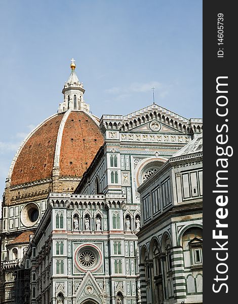 The dome of Florence. santa maria
del fiore and campanile of Giotto