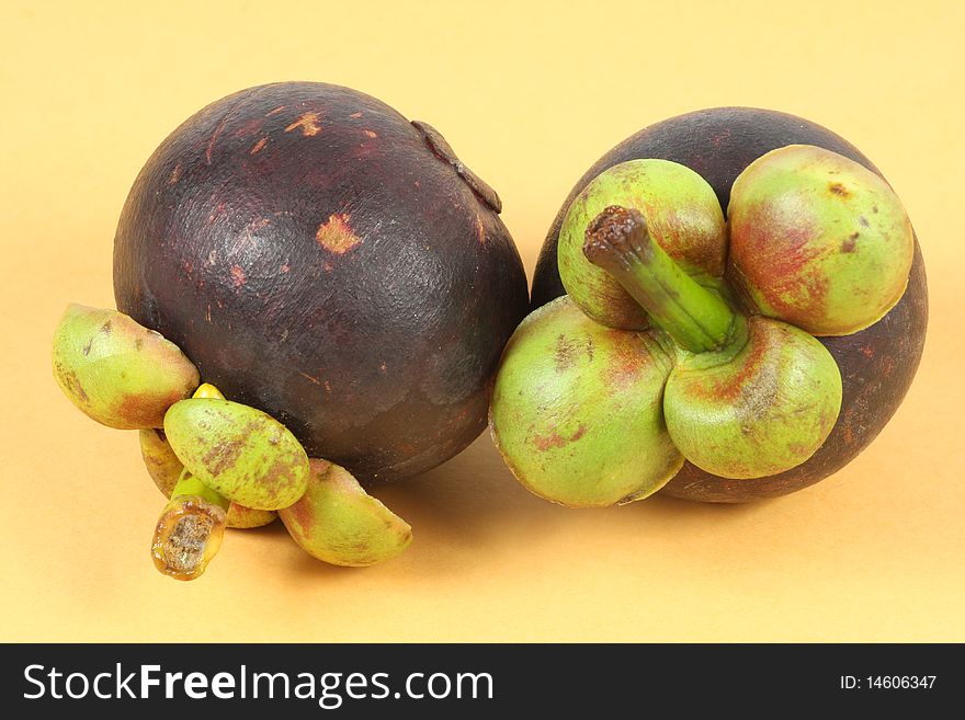 Tropical fruit - Mangosteen (Garcinia mangostana)