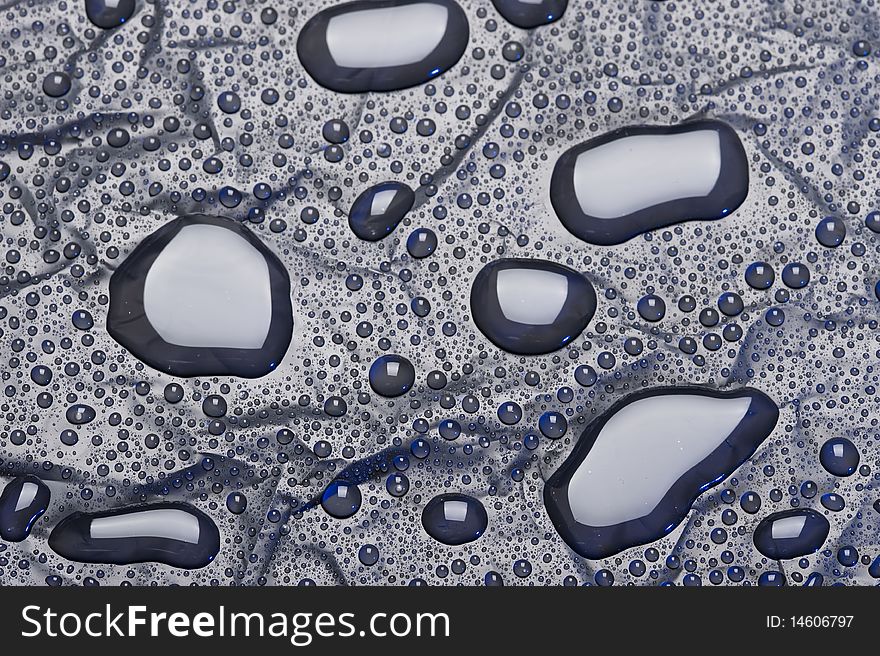 Dark background with water drops