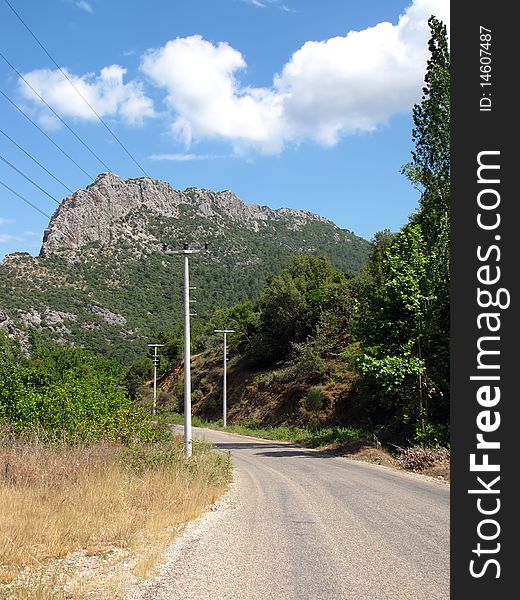 The road to Çıralı, Turkey