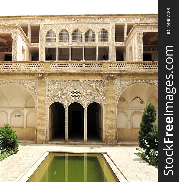Historic old house in Kashan, Iran. Historic old house in Kashan, Iran