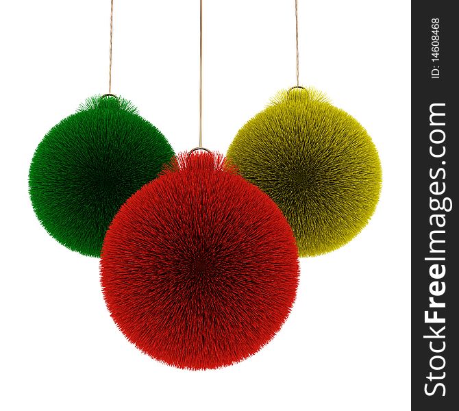 Colored christmas balls