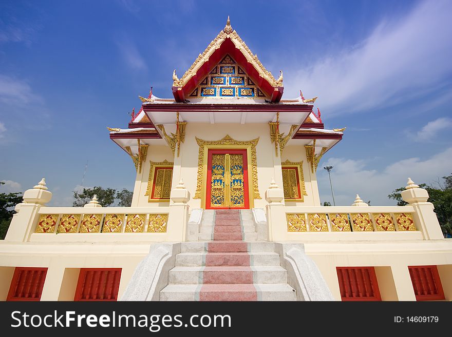 Buddhist church at Rayong Thailand