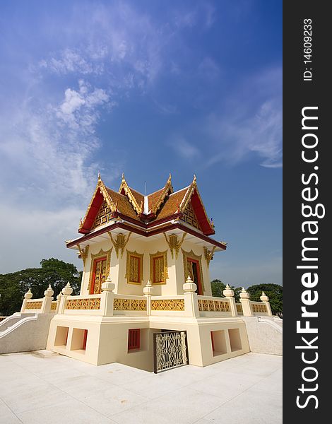 Buddhist church at Rayong Thailand
