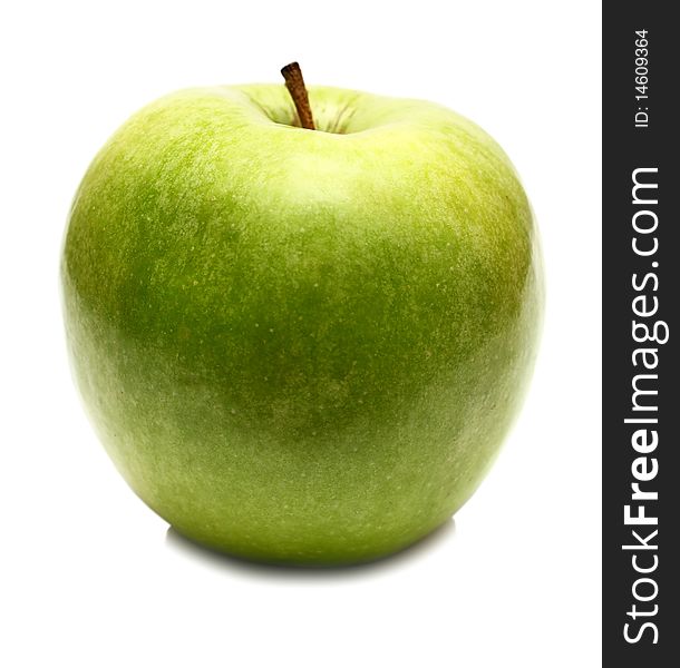 Green apple isolated on white background