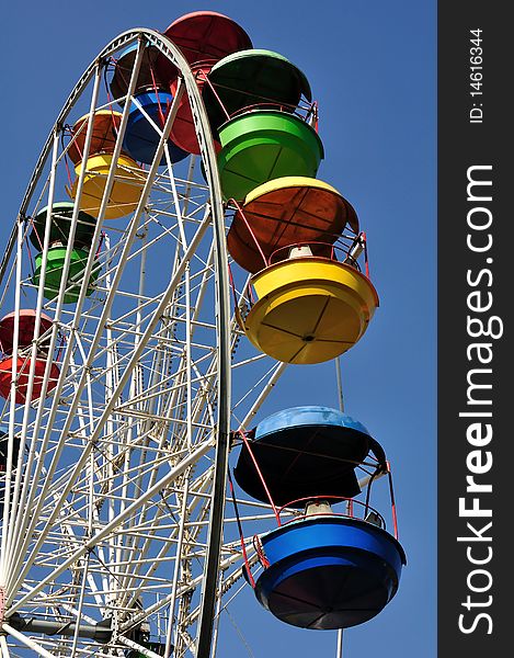 Ferris wheel against the sky. Ferris wheel against the sky.