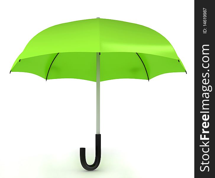 Color umbrella. 3d rendered image