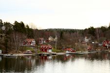 Beautiful House Near The River Stock Photo Beautiful House Near The River Stock Photo