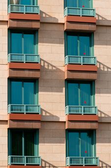 Windows And Balcony Of Hotel Stock Photo Windows And Balcony Of Hotel Stock Photo