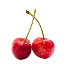 Red Sweet Cherries Royalty Free Stock Photos