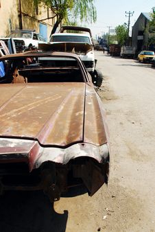 Old Rusty Car Stock Photo