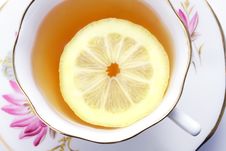 Tea And Lemon Stock Photo