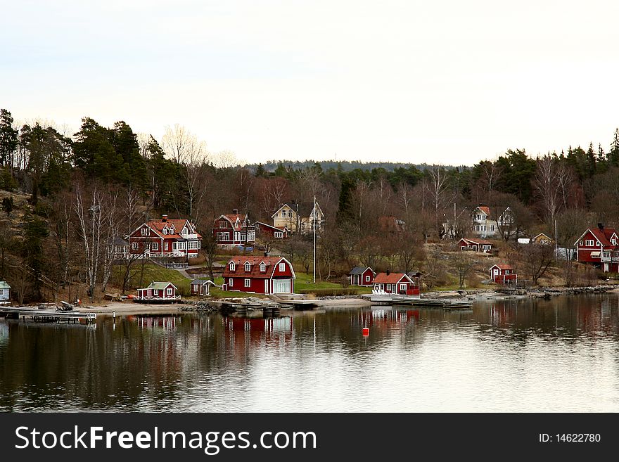 Beautiful city near the river. Beautiful city near the river