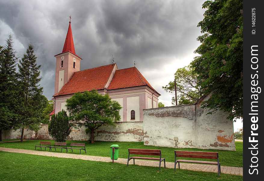 Church in Slovakia village Studienka. Church in Slovakia village Studienka.