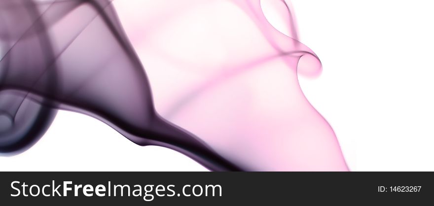 Gradient colored fume abstract over white background. Gradient colored fume abstract over white background