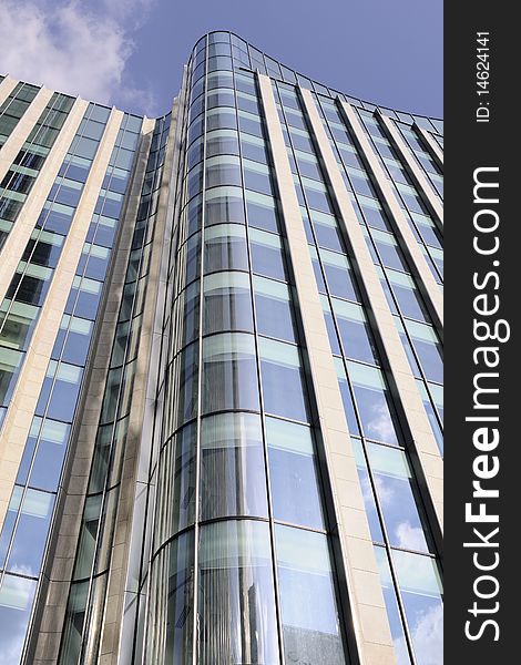 Modern buildings located in London UK. Modern buildings located in London UK