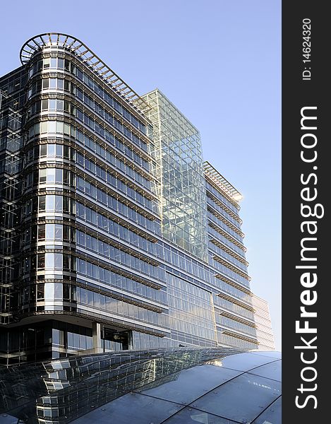 Modern constructions located in London UK. Modern constructions located in London UK