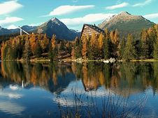 Lake Strbske Pleso Royalty Free Stock Images Lake Strbske Pleso Royalty Free Stock Images