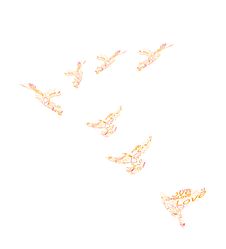 Typographic Love Birds Royalty Free Stock Image Typographic Love Birds Royalty Free Stock Image