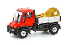 Toy Car Truck With Key Stock Image Toy Car Truck With Key Stock Image