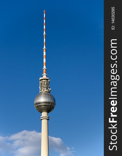 The television tower in Berlin Mitte as one of the highest points of interest