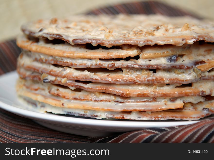 Cake with cream