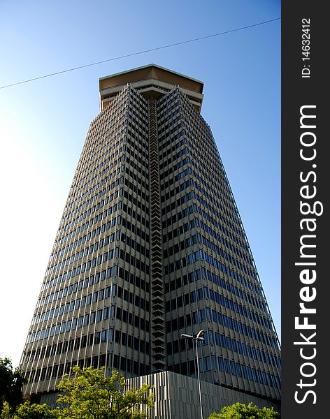 View of a modern building in Bardelona (Spain)