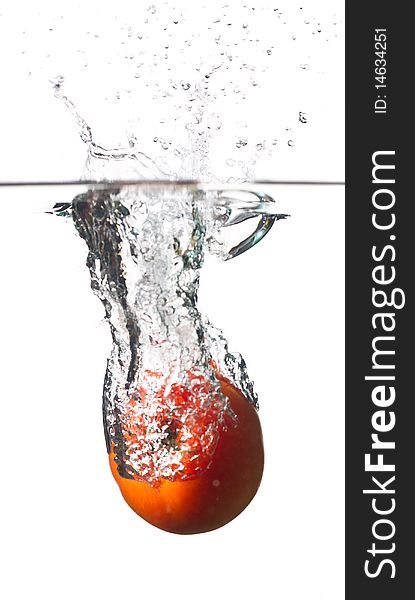 Tomato in water