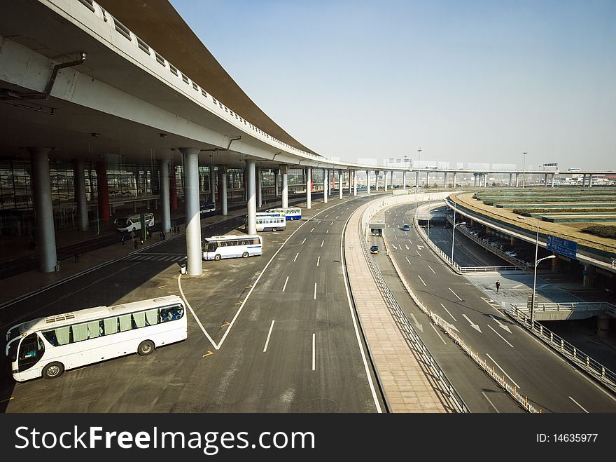 Highway bridge in Arport Beijing